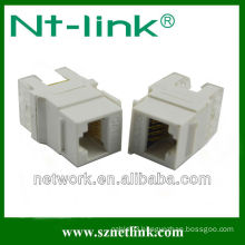 RJ45 Dual IDC Cat6 pcb jack rj45 keystone